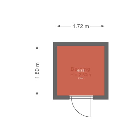 Floorplan - Jungfrau 142, 3524 WN Utrecht